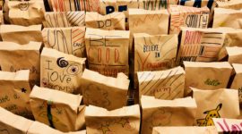 Decorated lunch bags
