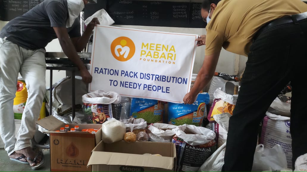 Provided 12 Underprivileged Families In India With Several Weeks Worth of Groceries